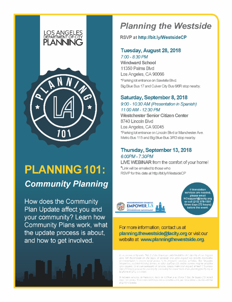 Planning101CommunityPlanningWestside